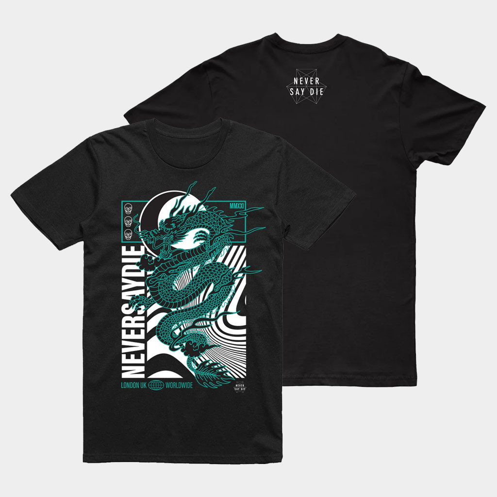 KT8 Merch 2026 NSDR Draco Black T-Shirt Never Say Die Records Merch Gift For Music Lovers