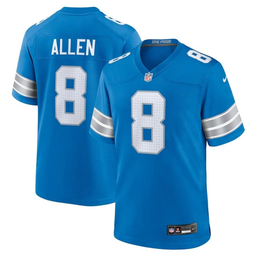 Kyle Allen Detroit Lions 2025 Player Game Jersey - Blue