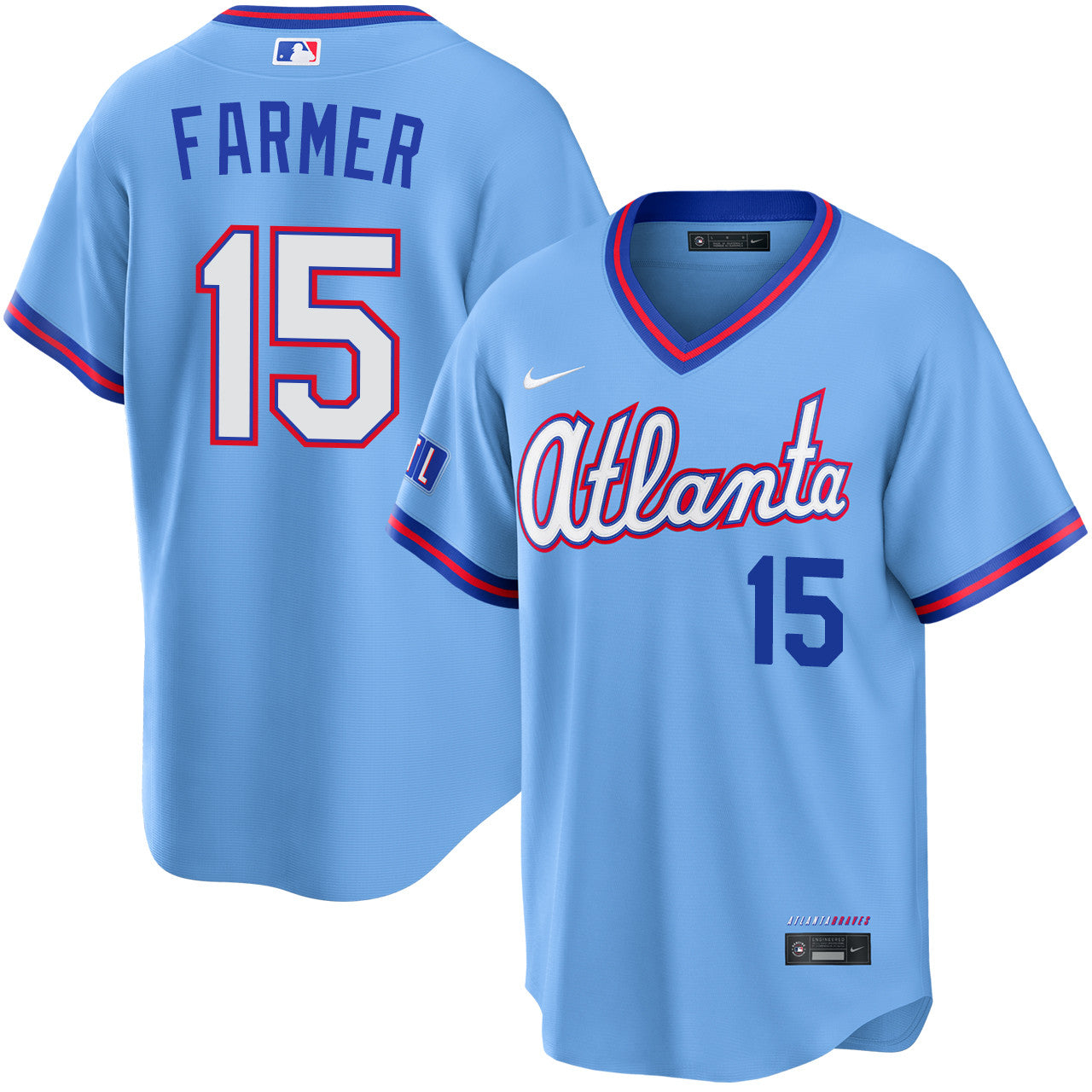 Kyle Farmer Atlanta Braves 2026 City Connect Stadium Jersey - Powder Blue