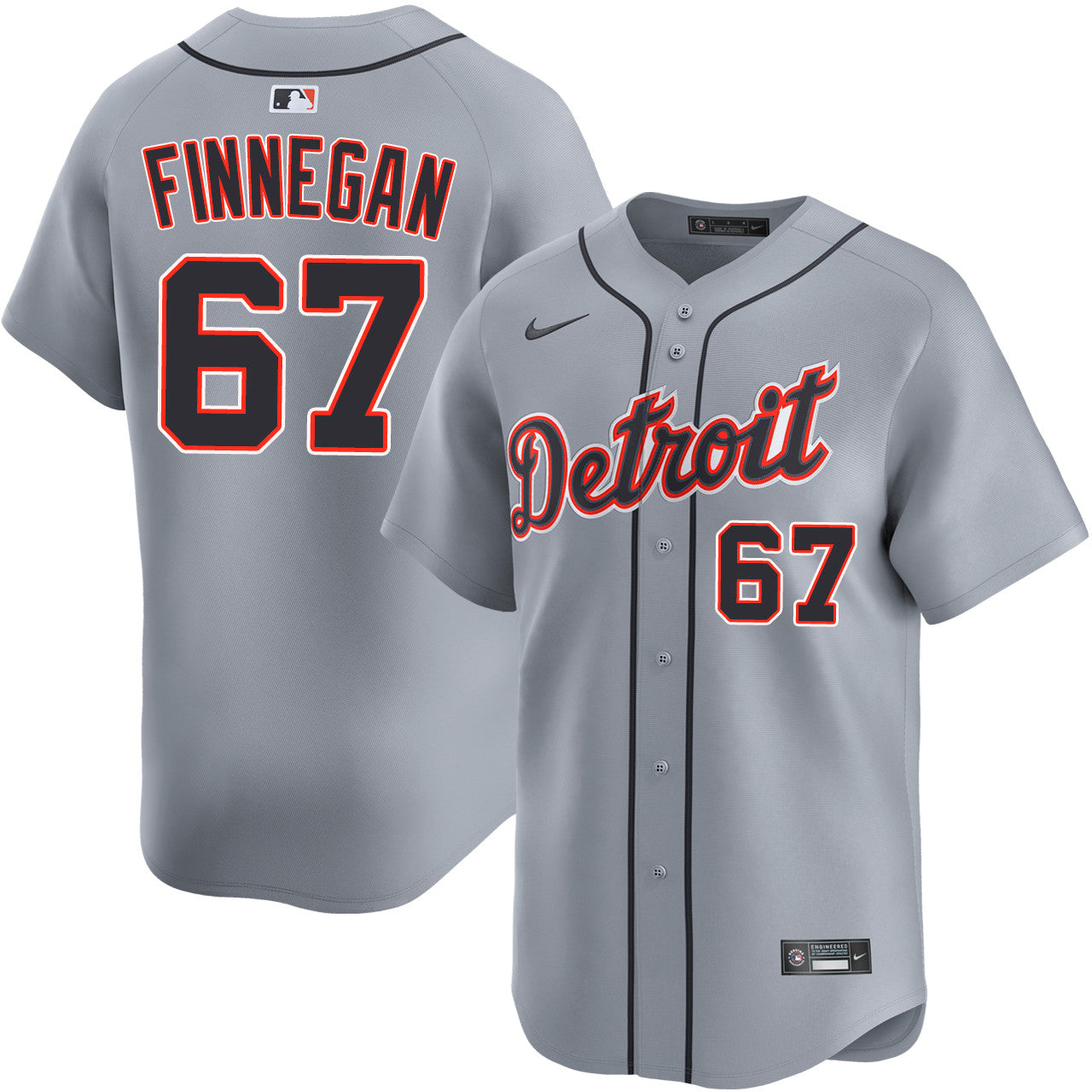 Kyle Finnegan Detroit Tigers 2026 Road Limited Jersey - Grey