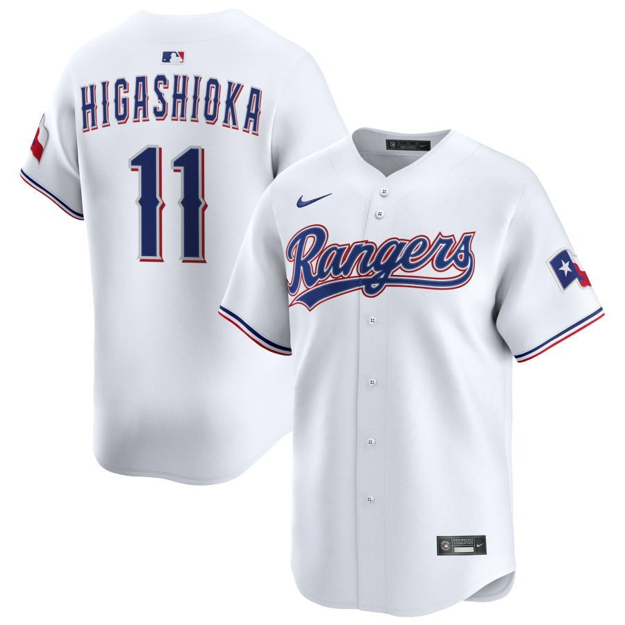 Kyle Higashioka Texas Rangers 2025 Home Limited Jersey - White