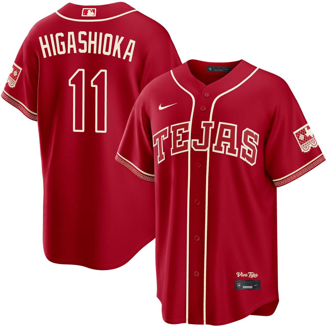 Kyle Higashioka Texas Rangers 2026 City Connect Jersey - Red