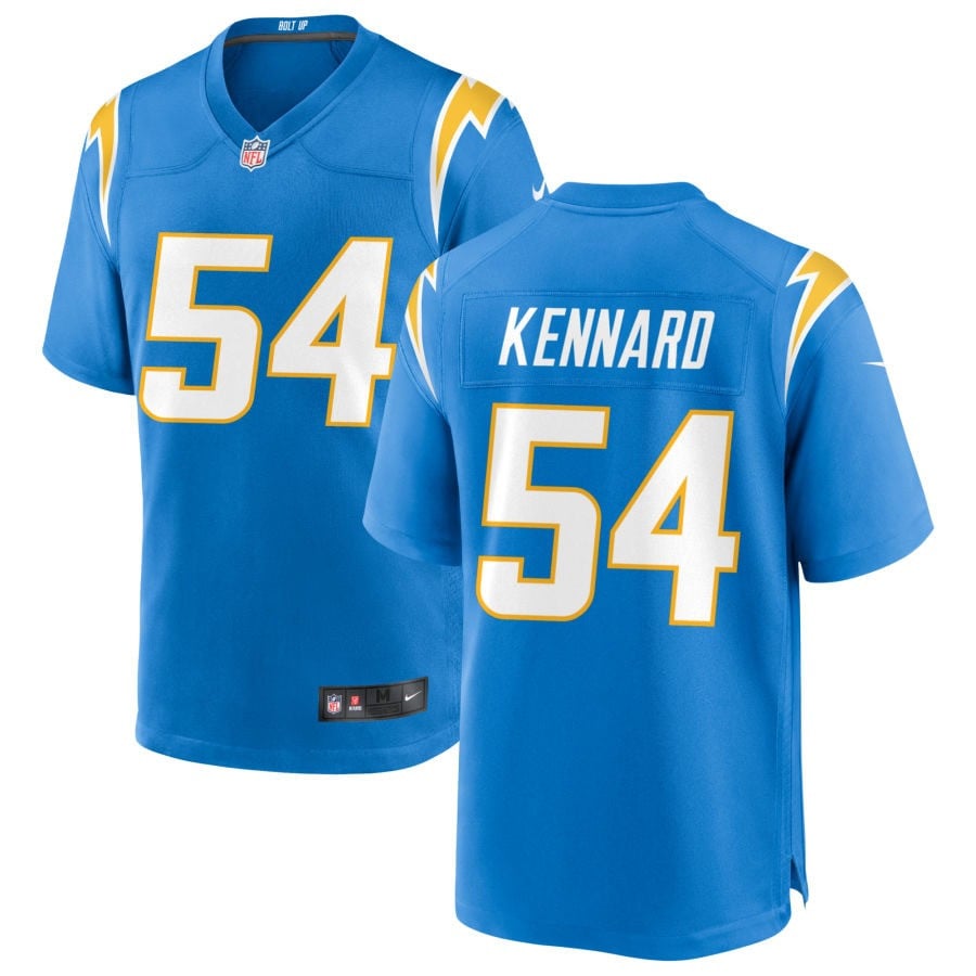 Kyle Kennard Los Angeles Chargers 2025 Game Jersey - Powder Blue