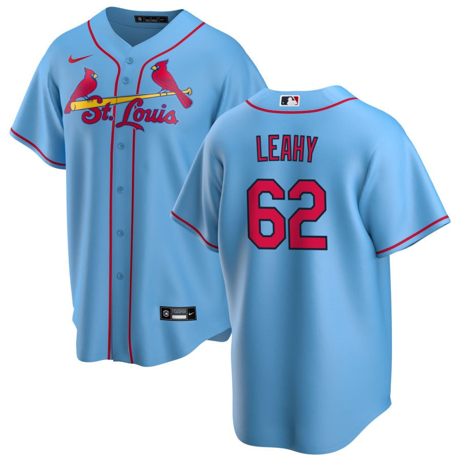 Kyle Leahy St. Louis Cardinals 2025 Alternate Jersey - Light Blue