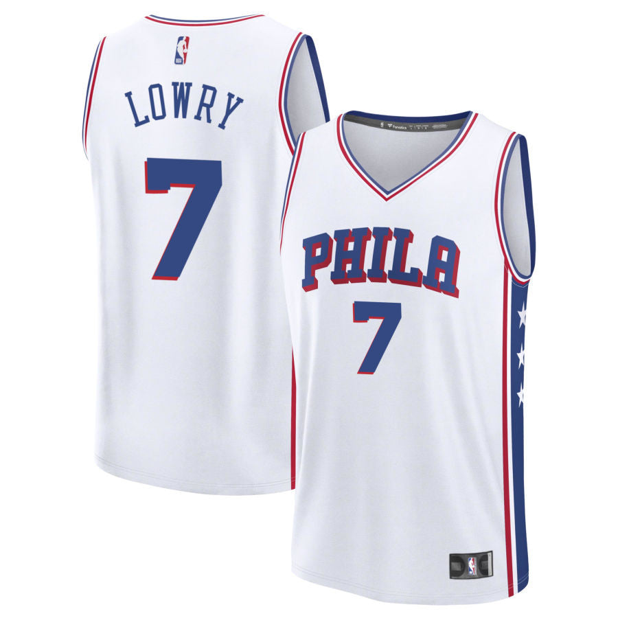 Kyle Lowry Philadelphia 76ers 2025 Fast Break Association Edition Jersey - White
