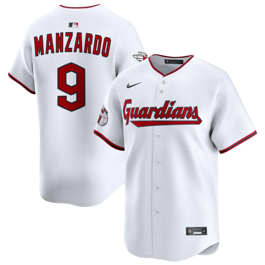 Kyle Manzardo Cleveland Guardians 2025 Home Limited Jersey - White