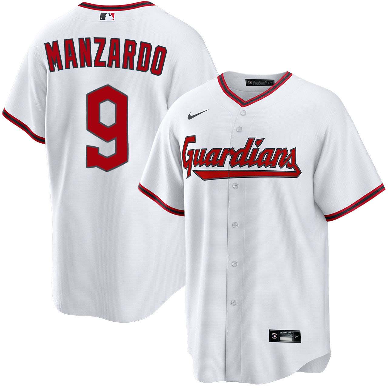 Kyle Manzardo Cleveland Guardians 2026 Home Jersey - White