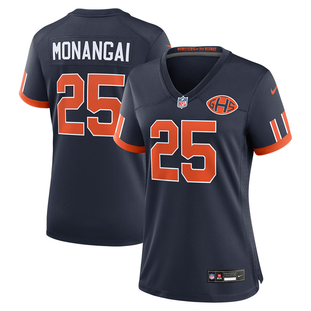 Kyle Monangai Jersey Shirt NFL Rivalries Merch Chicago Bears Game Jersey Football Based Gifts