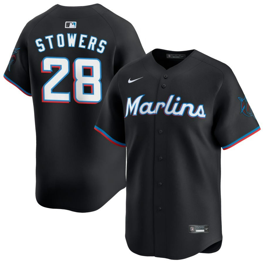 Kyle Stowers Miami Marlins 2025 Alternate Limited Jersey ï¿½ï¿½ï¿½ Black