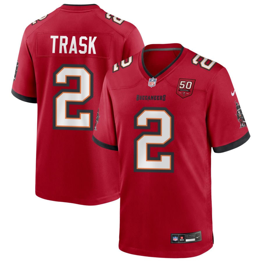 Kyle Trask Tampa Bay Buccaneers 2025 50th Season Game Jersey - Red