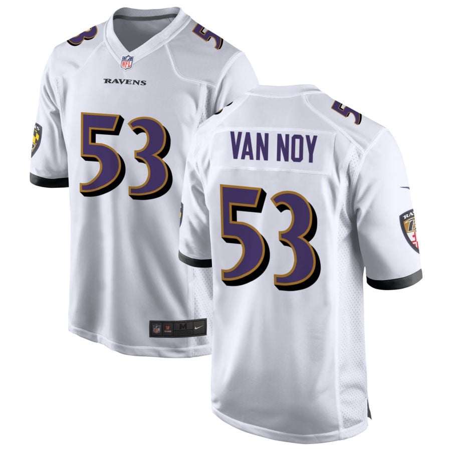Kyle Van Noy Baltimore Ravens 2025 Game Jersey - White