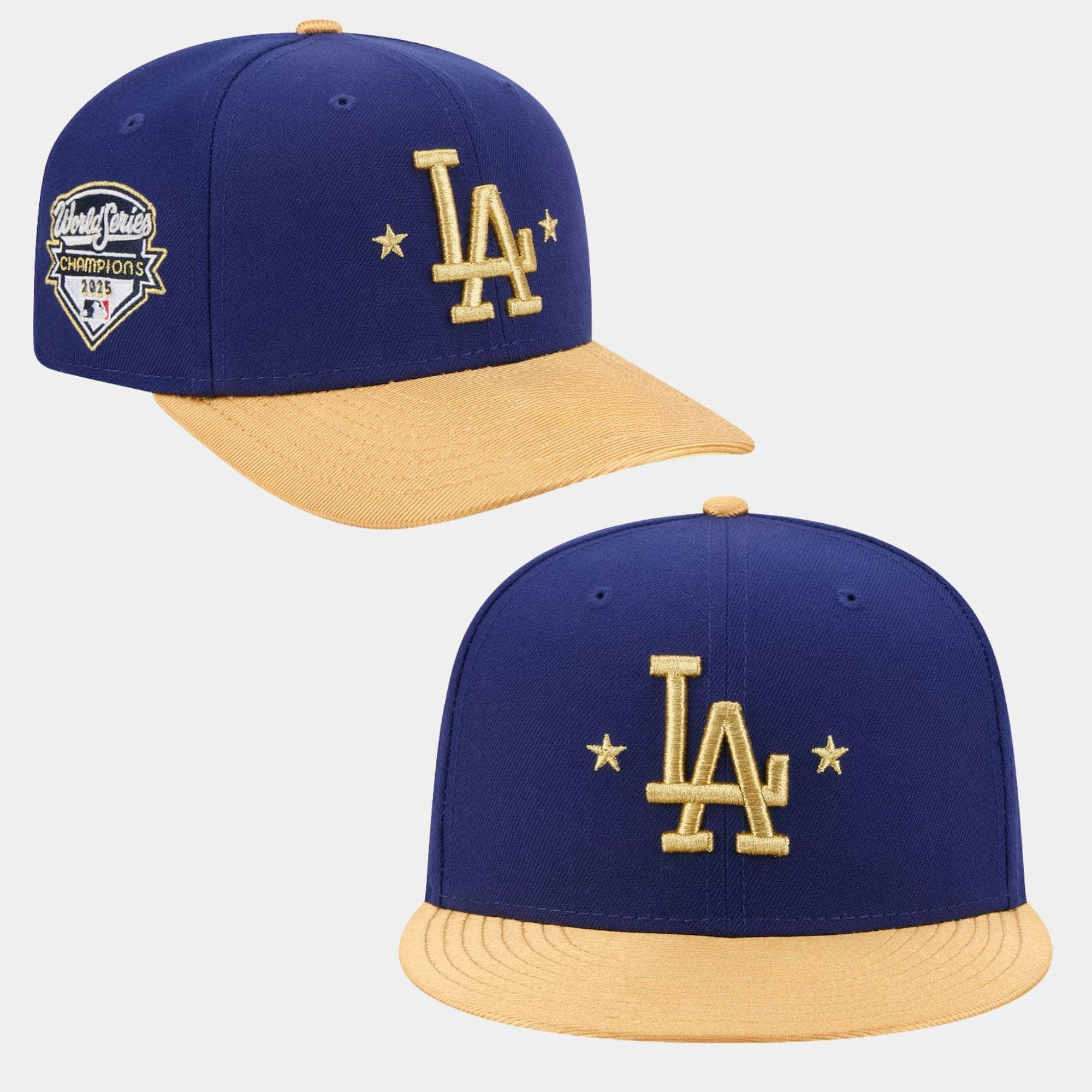 LA Dodgers Baseball World Series Champions Gold Hat LA Dodgers Merch Gifts For Fans