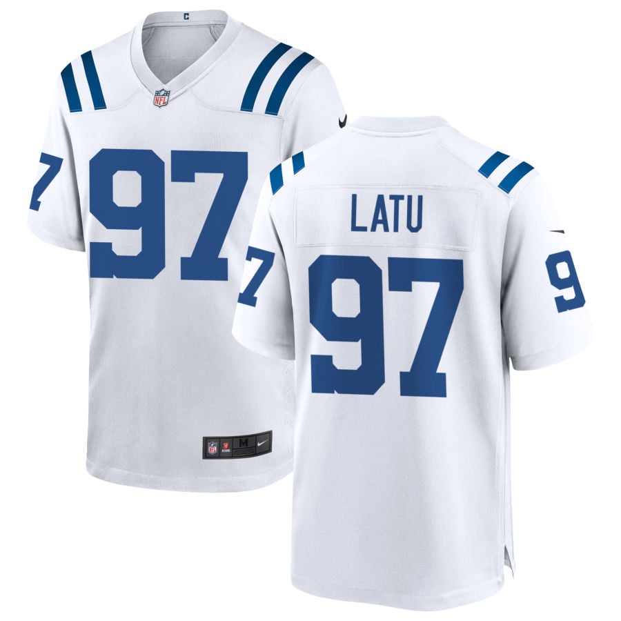Laiatu Latu Indianapolis Colts 2025 Game Jersey - White