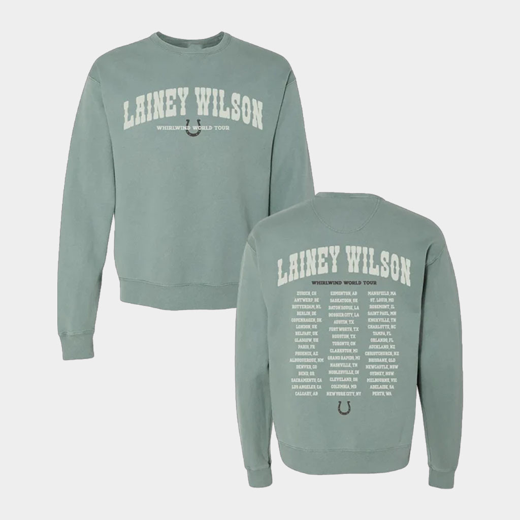 Lainey Wilson Merch 2026 Whirlwind World Tour Sweatshirt Gifts For Music Fans