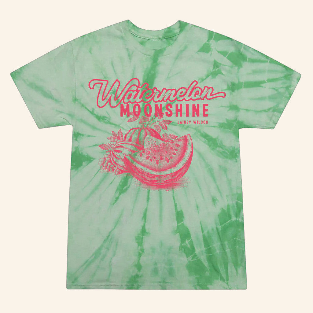 Lainey Wilson Merch Tour 2025 Watermelon Moonshine Tie Dye T-Shirt Best Gifts For Her