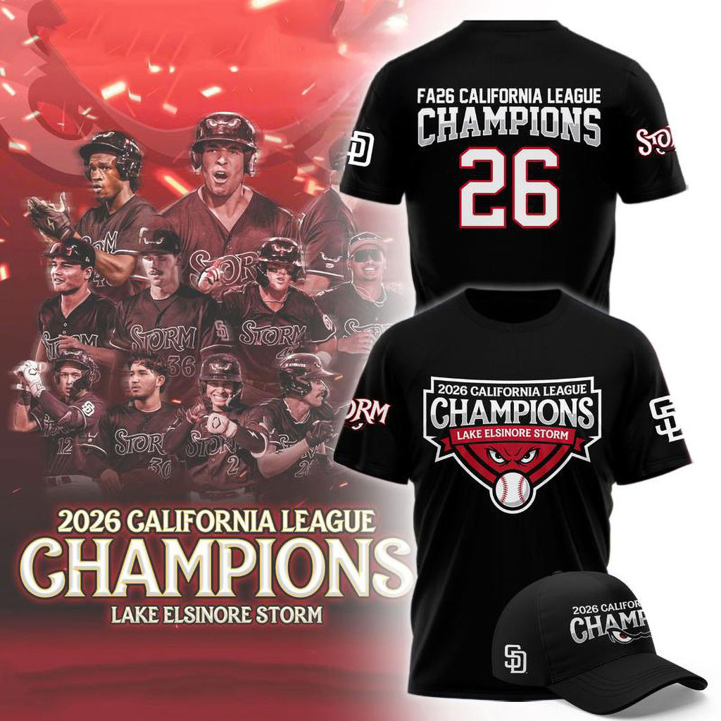 Lake Elsinore Storm Merch 2026 California League Champions Shirt Gifts For Baseball Fans