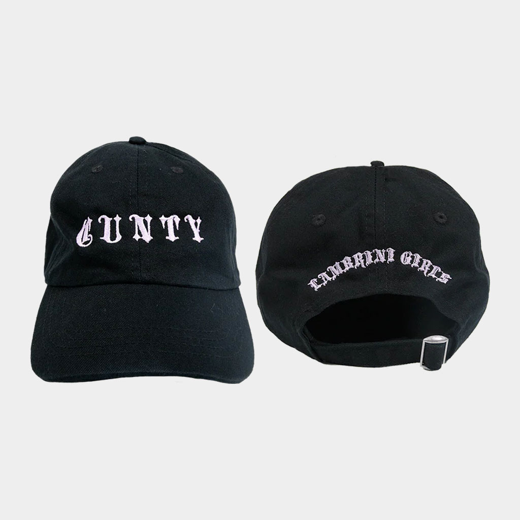 Lambrini Girls Merch 2026 Cunty Hat Embroidered Black Lambrini Girls Hat Gift For Music Lovers