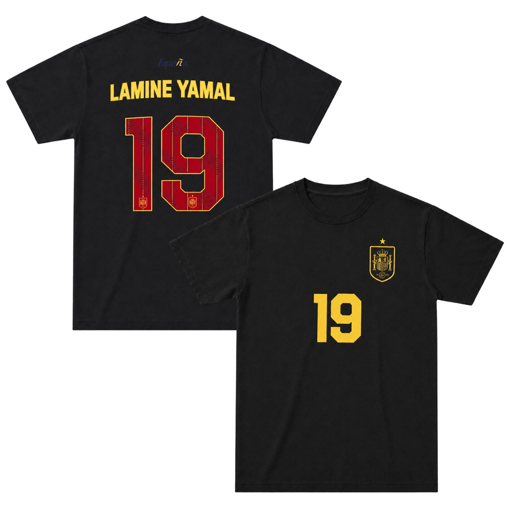 Lamine Yamal #19 T-Shirt Spain World Cup 2026 Merch Spain National Team FIFA Merch Fan Gifts