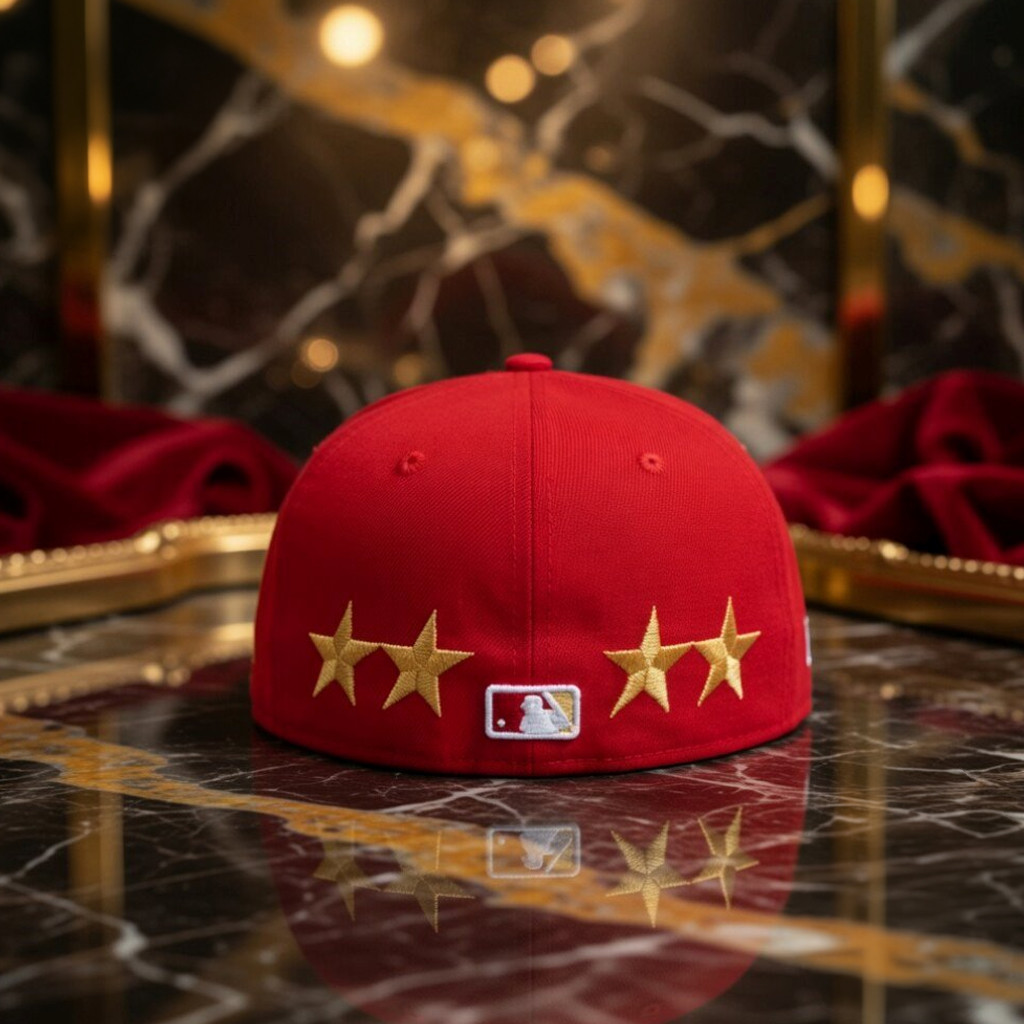 Lamine Yamal New York Yankees Red Snapback Hat 2026 Spain World Cup Champion Merch Embroidered - Image 2