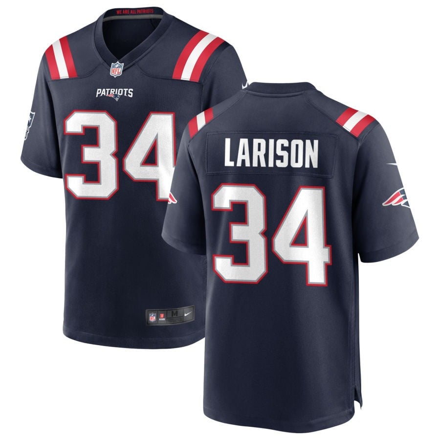 Lan Larison New England Patriots 2025 Game Jersey - Navy