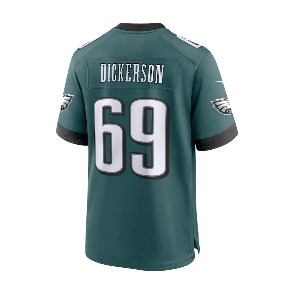 Landon Dickerson Philadelphia Eagles 2025 Pro Bowl Patch Game Men Jersey - Midnight Green - Image 3