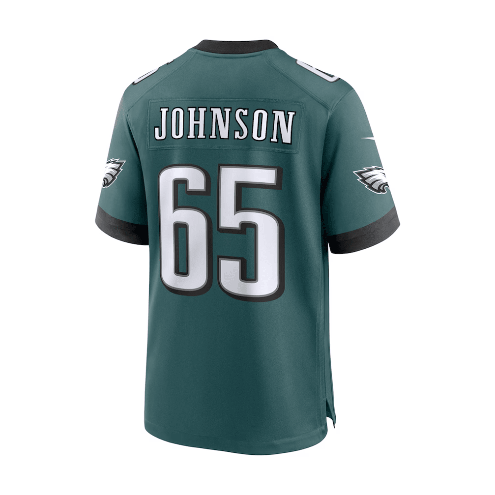 Lane Johnson Philadelphia Eagles 2025 Pro Bowl Patch Game Men Jersey - Midnight Green - Image 3