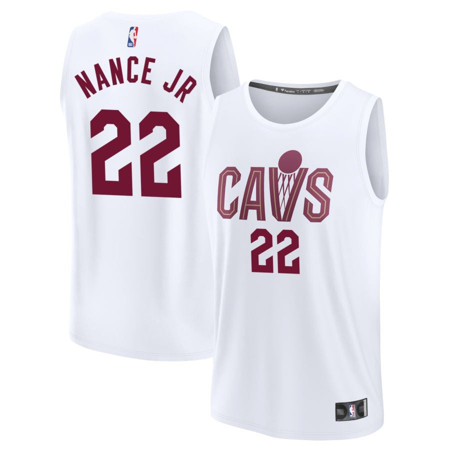 Larry Nance Jr Cleveland Cavaliers 2025 Association Edition Fast Break Jersey - White 1 Larry Nance Jr Cleveland Cavaliers 2025 Association Edition Fast Break Jersey - White