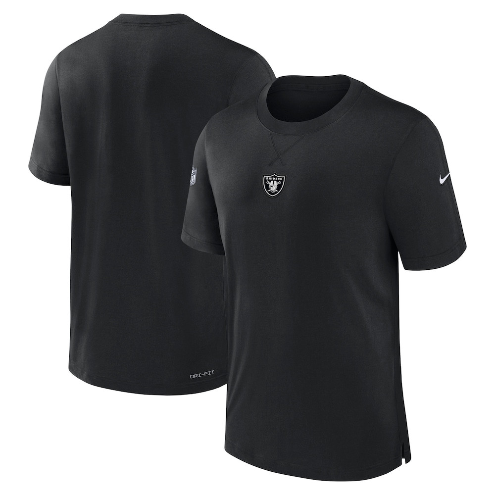 Las Vegas Raiders Merch - Men's 2023 Sideline Performance T-Shirt, Black - Football Lover Presents
