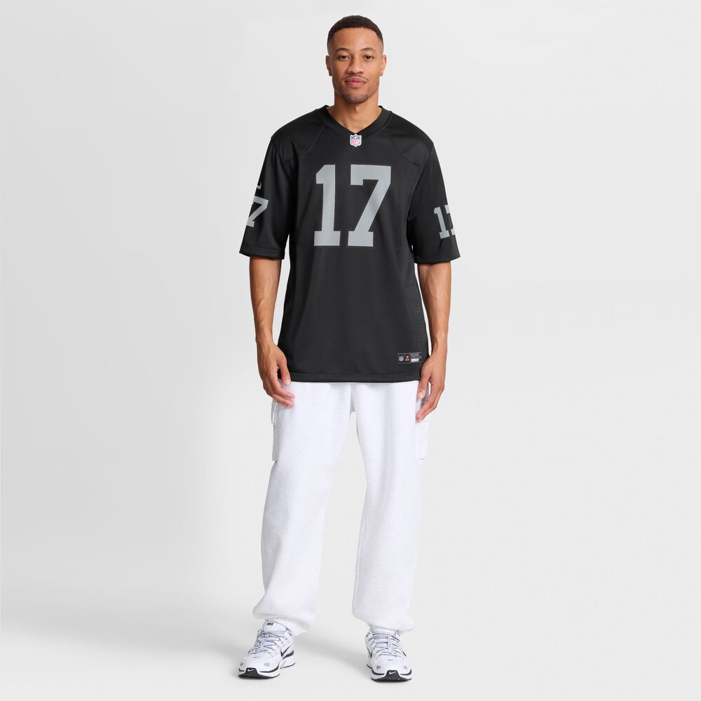 Las Vegas Raiders Merch - Men's Nakobe Dean Team Game Jersey, Black - Football Fan Birthday Gift