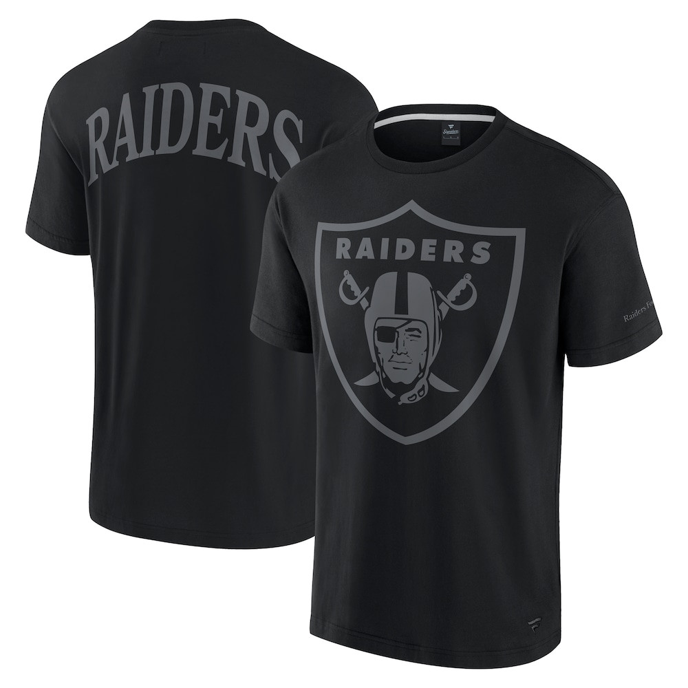 Las Vegas Raiders Merch - Unisex Fanatics Elements Iconic T-Shirt, Black - American Football Gift Ideas