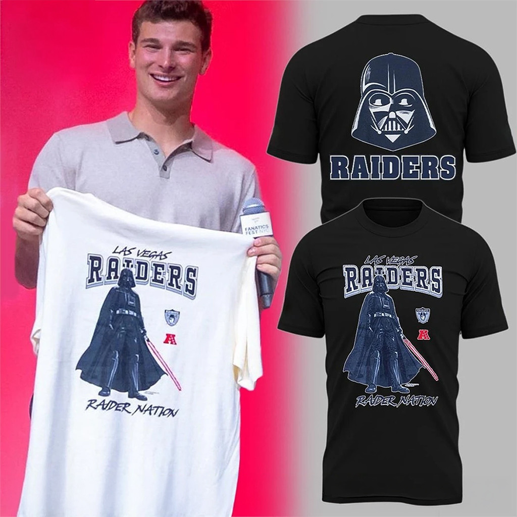 Las Vegas Raiders X Star Wars Merch Darth Vader Raider Nation 2026 T-Shirt Birthday Gift