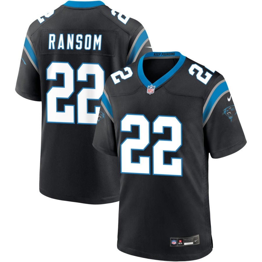 Lathan Ransom Carolina Panthers 2025 Game Jersey - Black