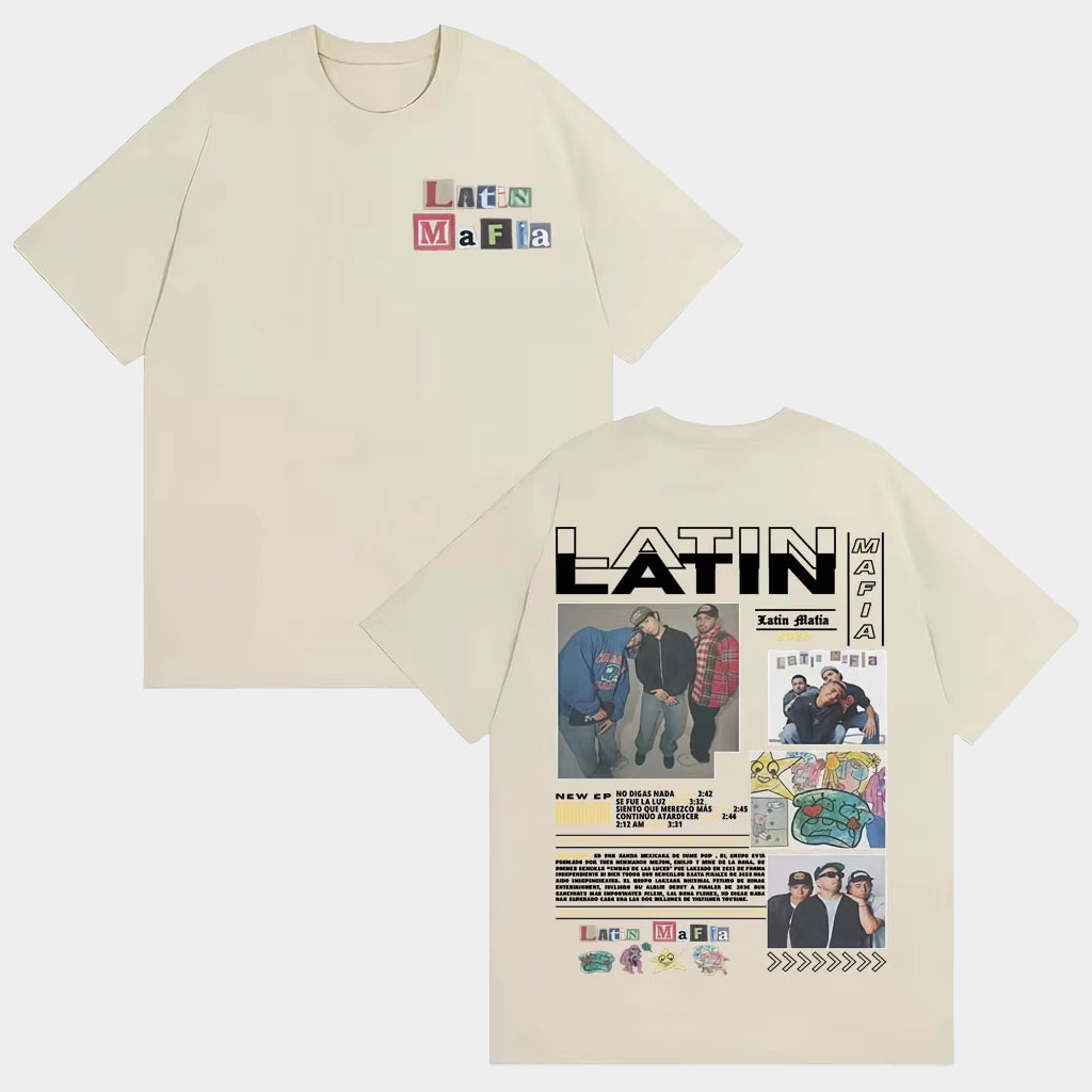 Latin Mafia Merch Rock Band Latin Mafia Album Tour 2025 Cover T-Shirt Best Gifts For Fans