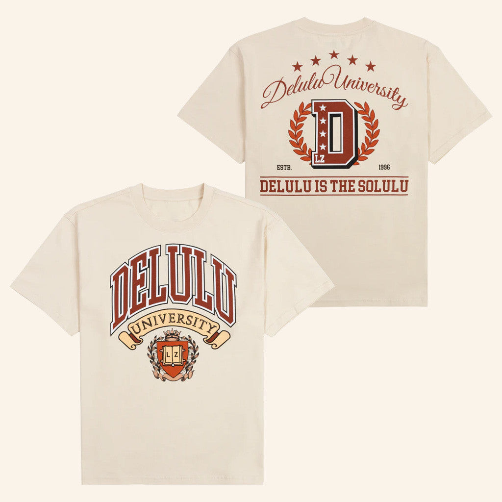 Layze Merch Delulu University Student Uniform T-Shirt Gifts For Friends