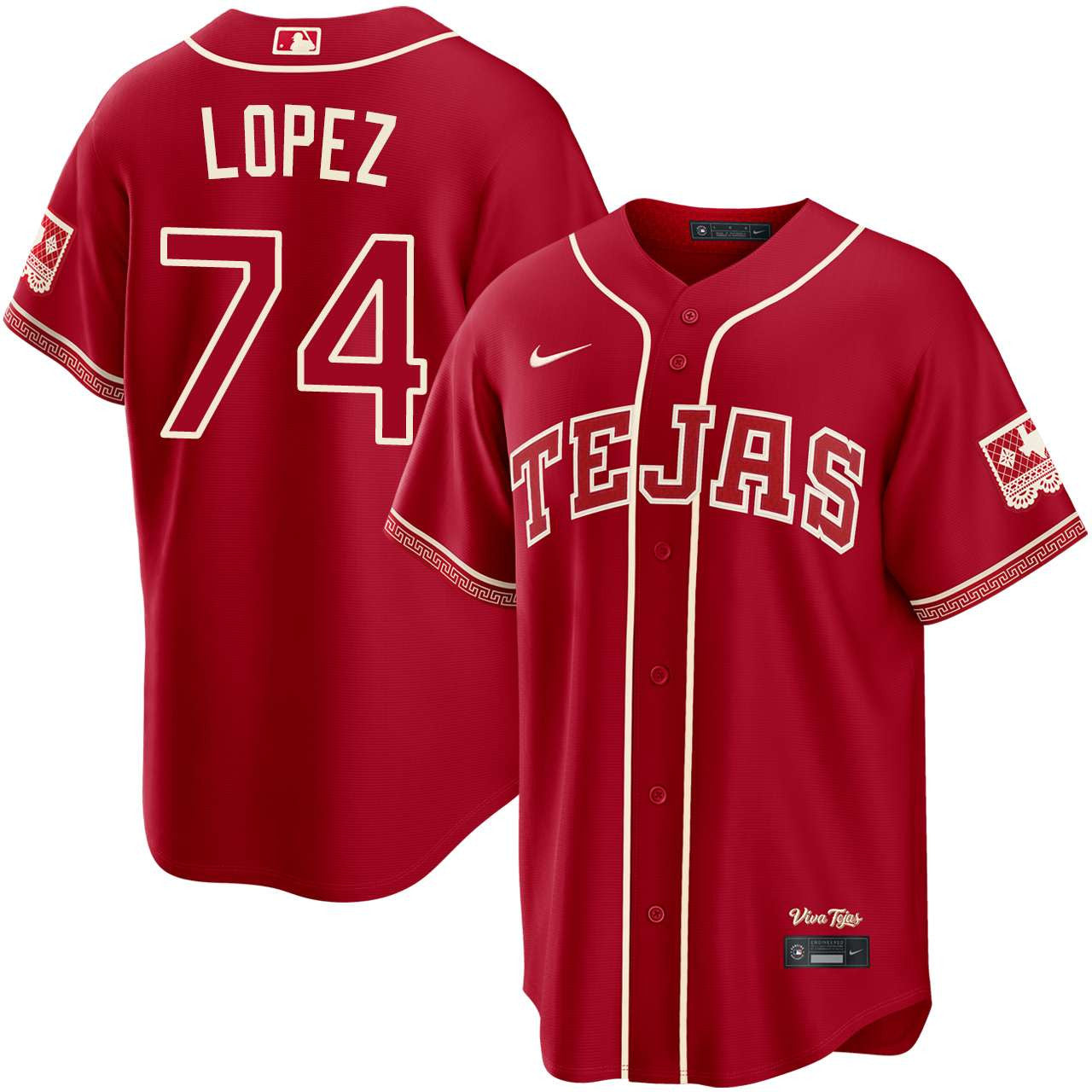 Leandro Lopez Texas Rangers 2026 City Connect Jersey - Red