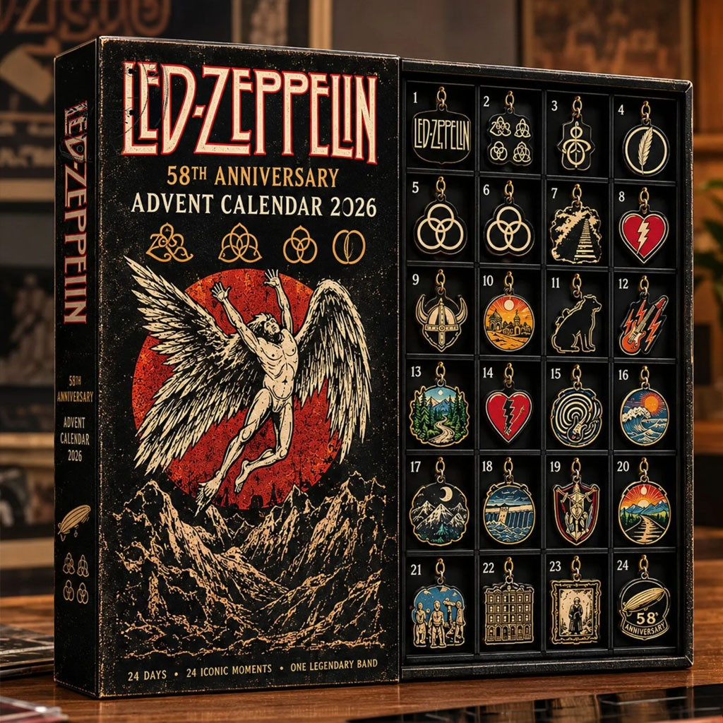 Led Zeppelin 58th Anniversary Advent Calendar 2026 Christmas Ornaments Led Zeppelin Merch