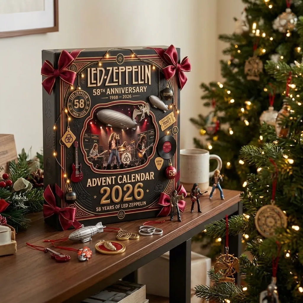 Led Zeppelin 58th Anniversary Advent Calendar Christmas Tree Ornaments Led Zeppelin Merch