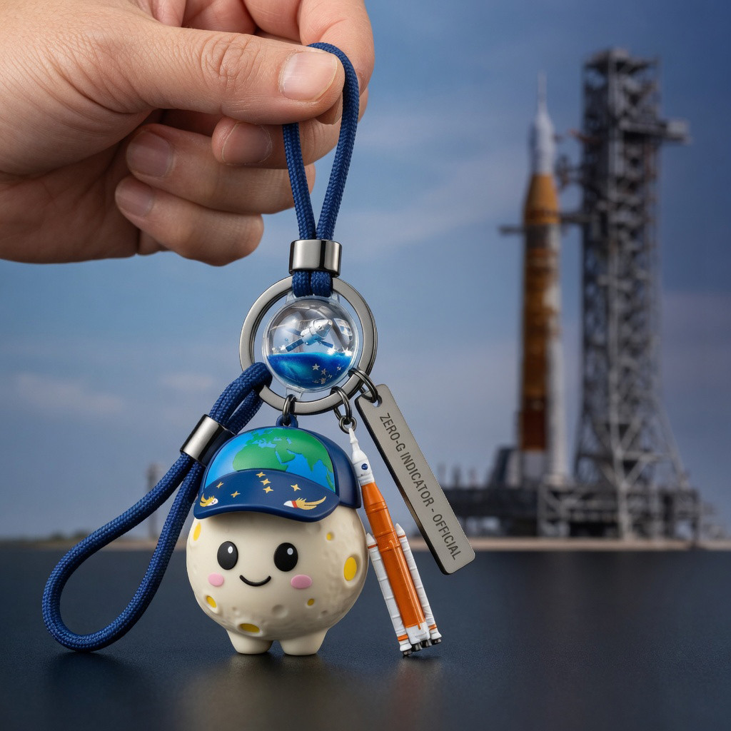 LEGO X NASA Artemis II Commemorative Mascot Keychain Best Gift For Space Lovers