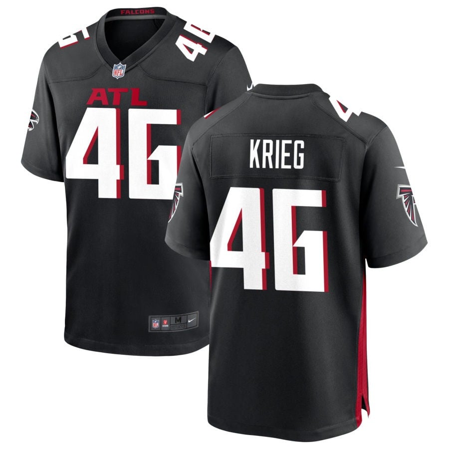 Lenny Krieg Atlanta Falcons 2025 Game Jersey - Black