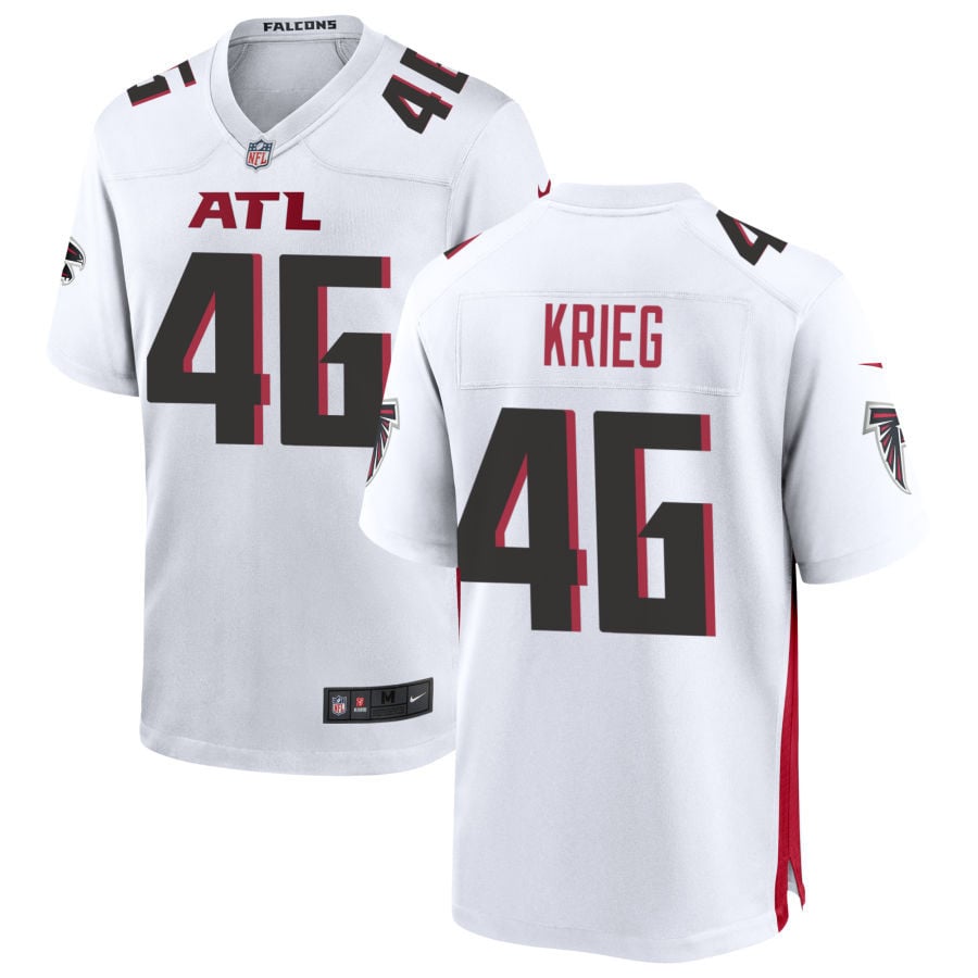 Lenny Krieg Atlanta Falcons 2025 Game Jersey - White