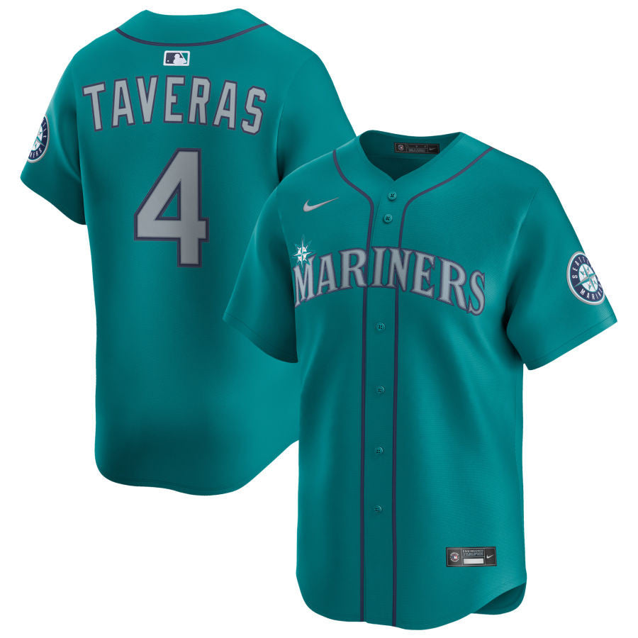 Leody Taveras Seattle Mariners 2025 Alternate Limited Jersey - Aqua