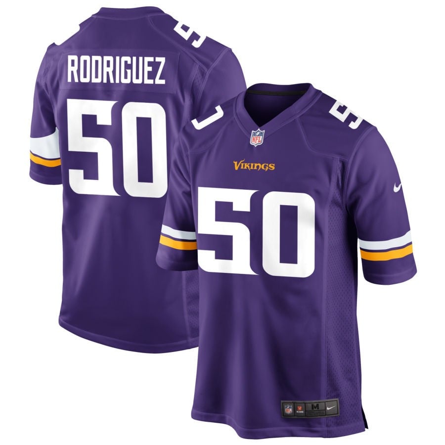 Levi Drake Rodriguez Minnesota Vikings 2025 Game Jersey - Purple