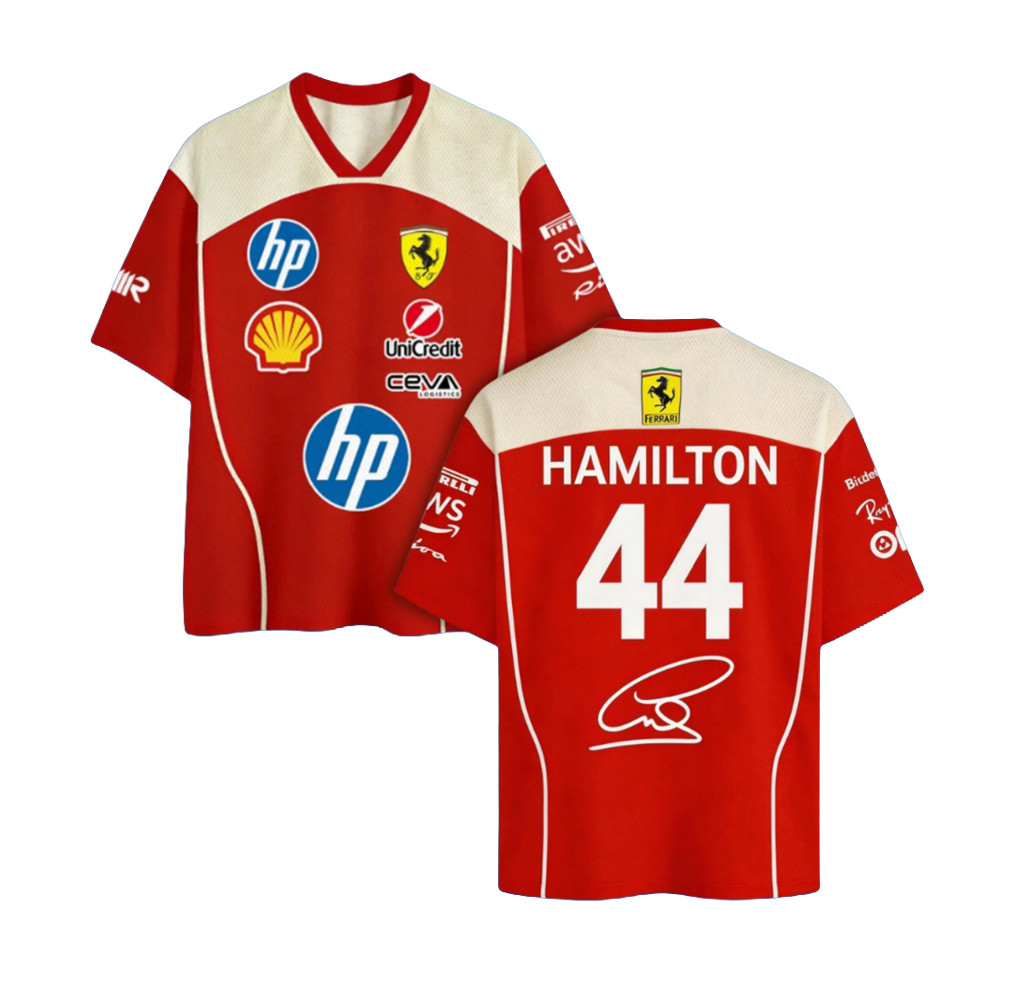 Lewis Hamilton 44 Ferrari F1 Jersey Number Lewis Hamilton Merch Gift For Racing Fans
