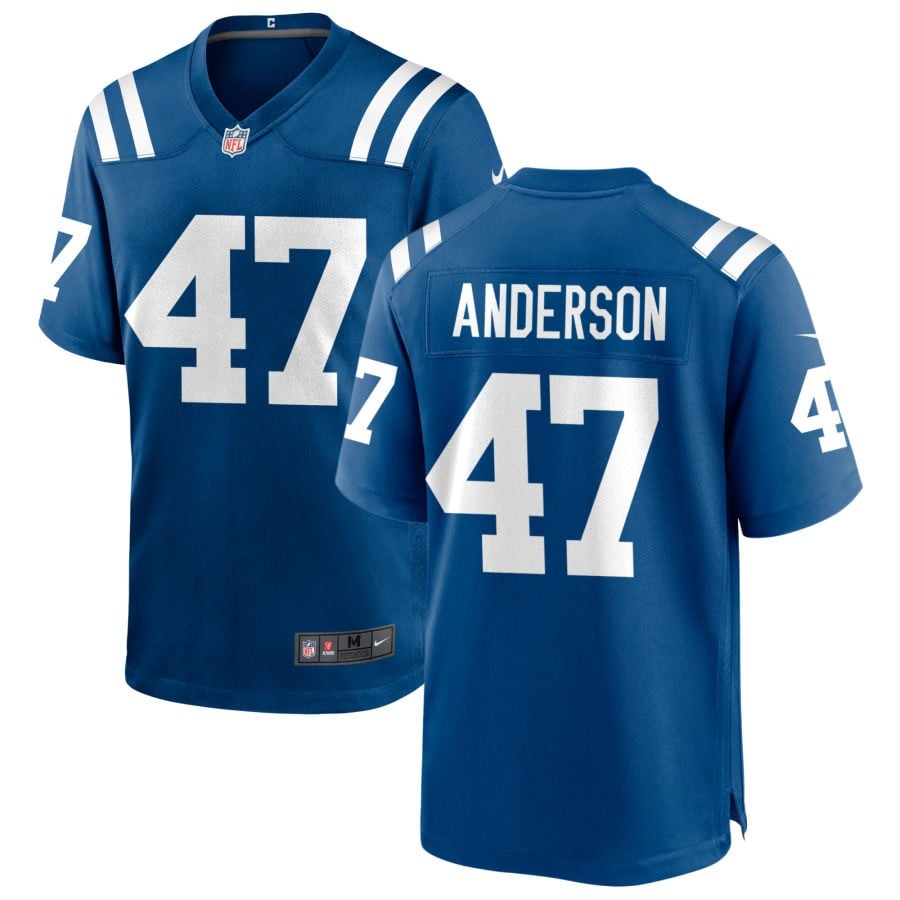 Liam Anderson Indianapolis Colts 2025 Game Jersey - Royal