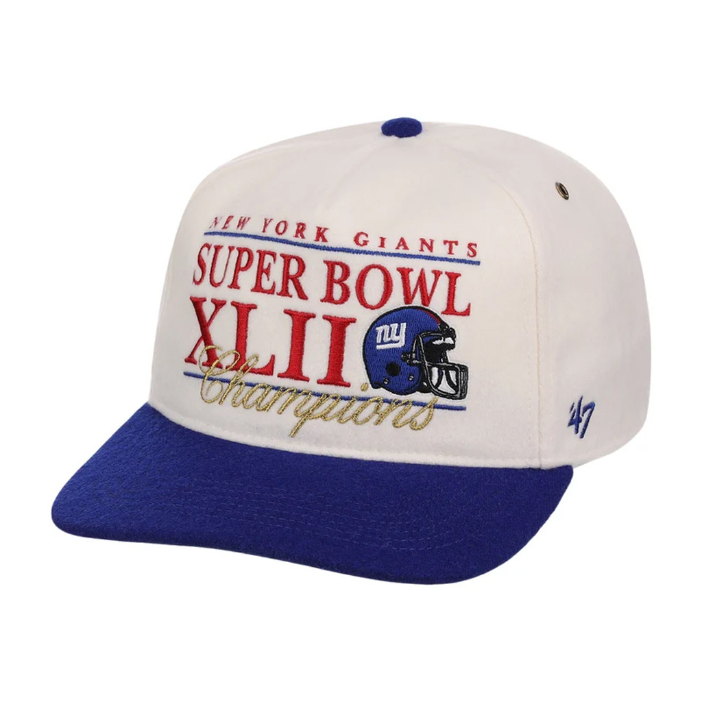 Lids Hat Drop Fanatics Fest 47 Merch New York Giants SB XLII Champs Hat Embroidered Fan Gifts