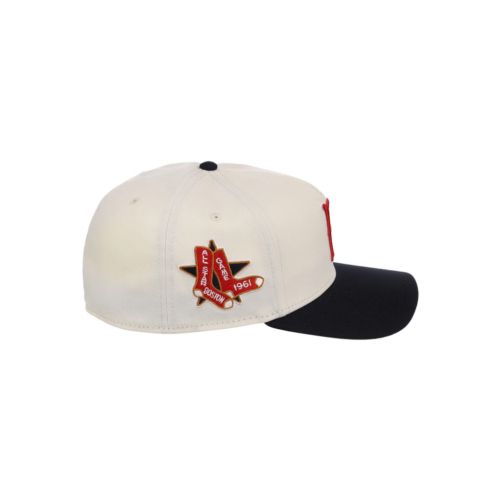 Lids Hat Drop Merch Boston Red Sox Heritage Chrome Hat Embroidered Gift Ideas For Father - Image 2
