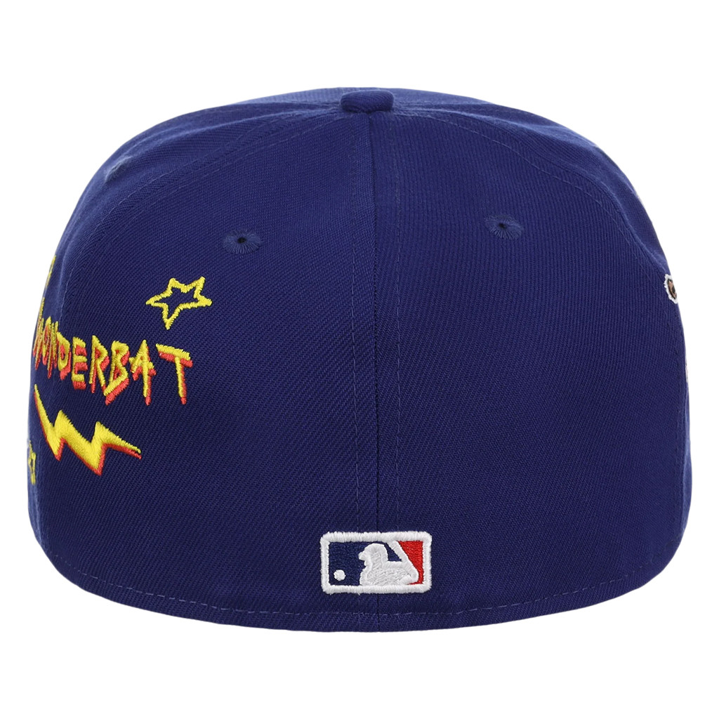 Lids Hat Drop The Simpsons Collection Merch LA Dodgers Simpsons Homer At The Bat Wonderbat Snapback Hat - Image 4