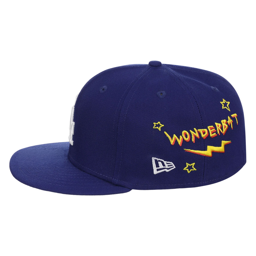 Lids Hat Drop The Simpsons Collection Merch LA Dodgers Simpsons Homer At The Bat Wonderbat Snapback Hat - Image 2