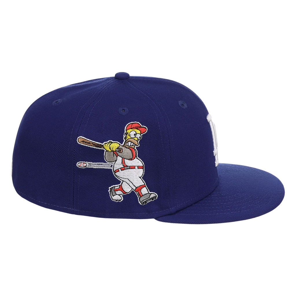 Lids Hat Drop The Simpsons Collection Merch LA Dodgers Simpsons Homer At The Bat Wonderbat Snapback Hat - Image 3