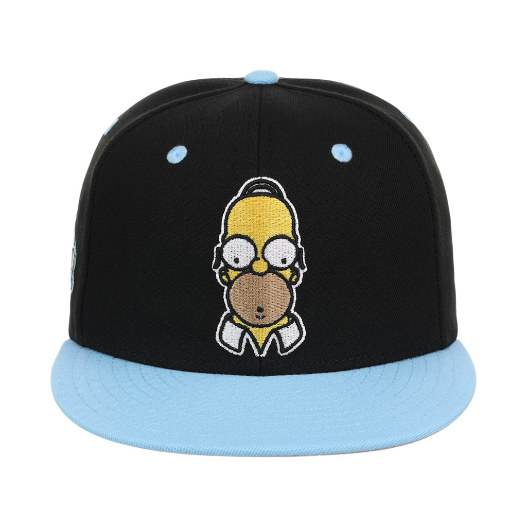 Lids Hat Drop The Simpsons Fitted Collection Merch Homer Snapback Hat Embroidered Brother Gifts